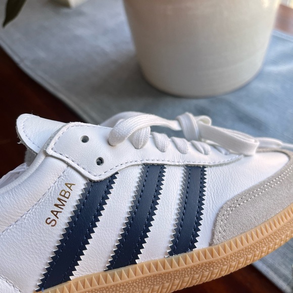 Adidas Samba White Indigo Gum Sneakers 6 - Picture 3 of 7